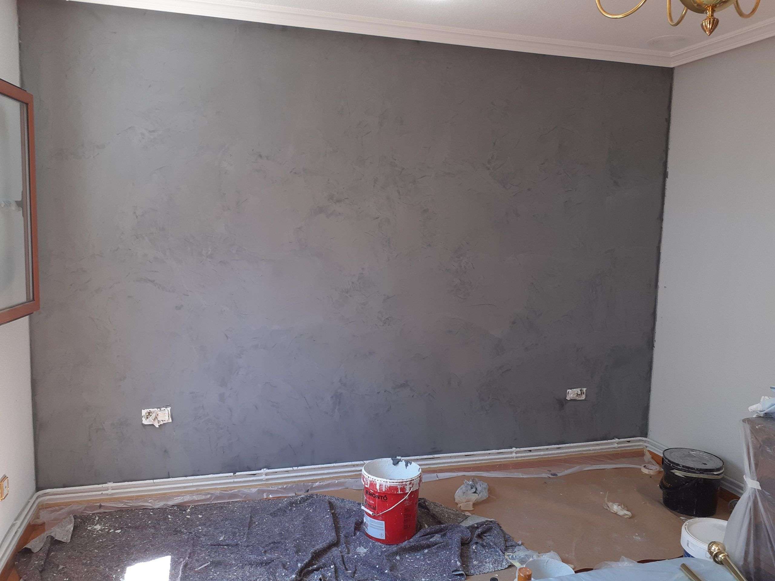 Preparando pared decorativa