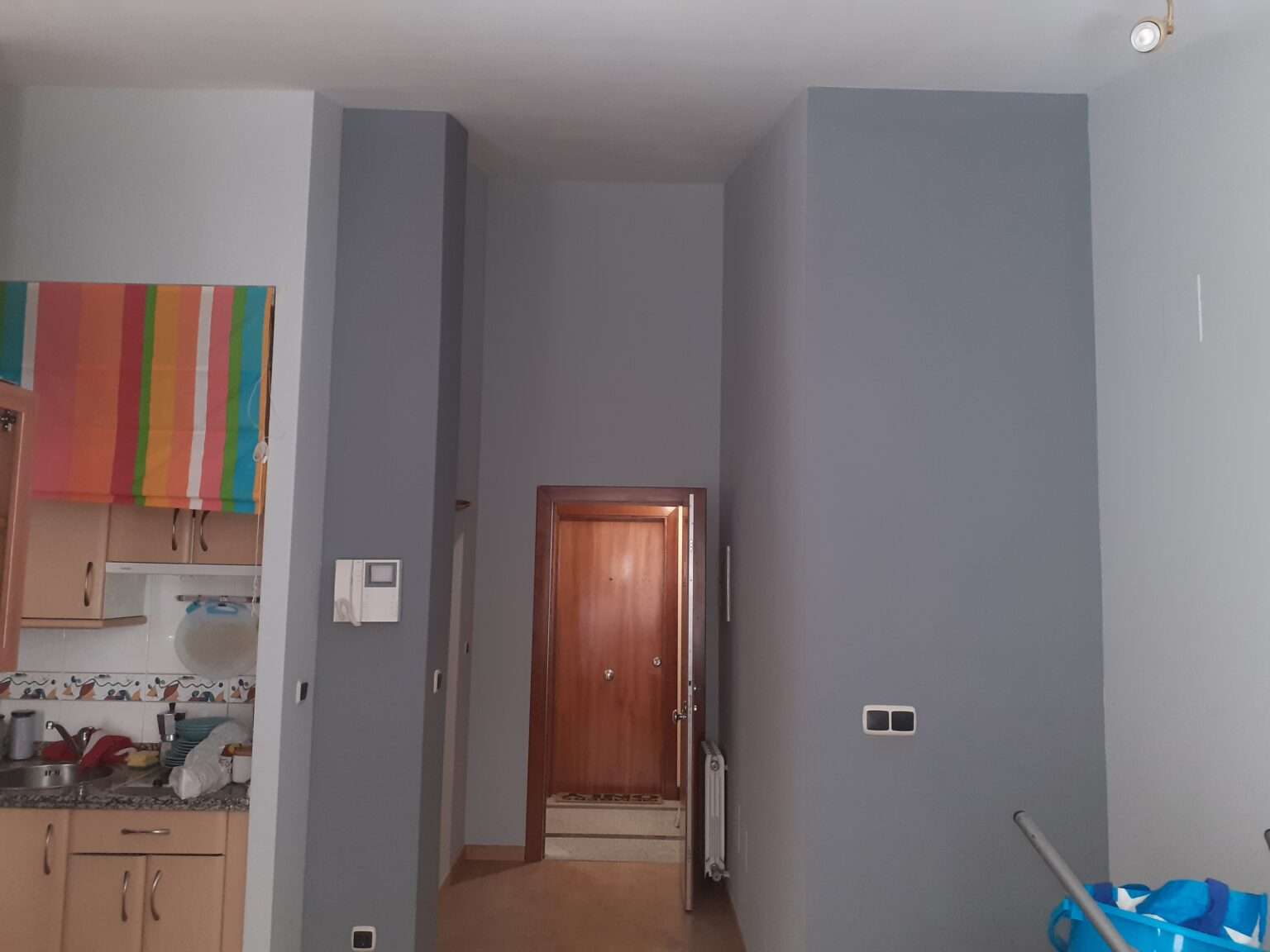 Pintando paredes altas