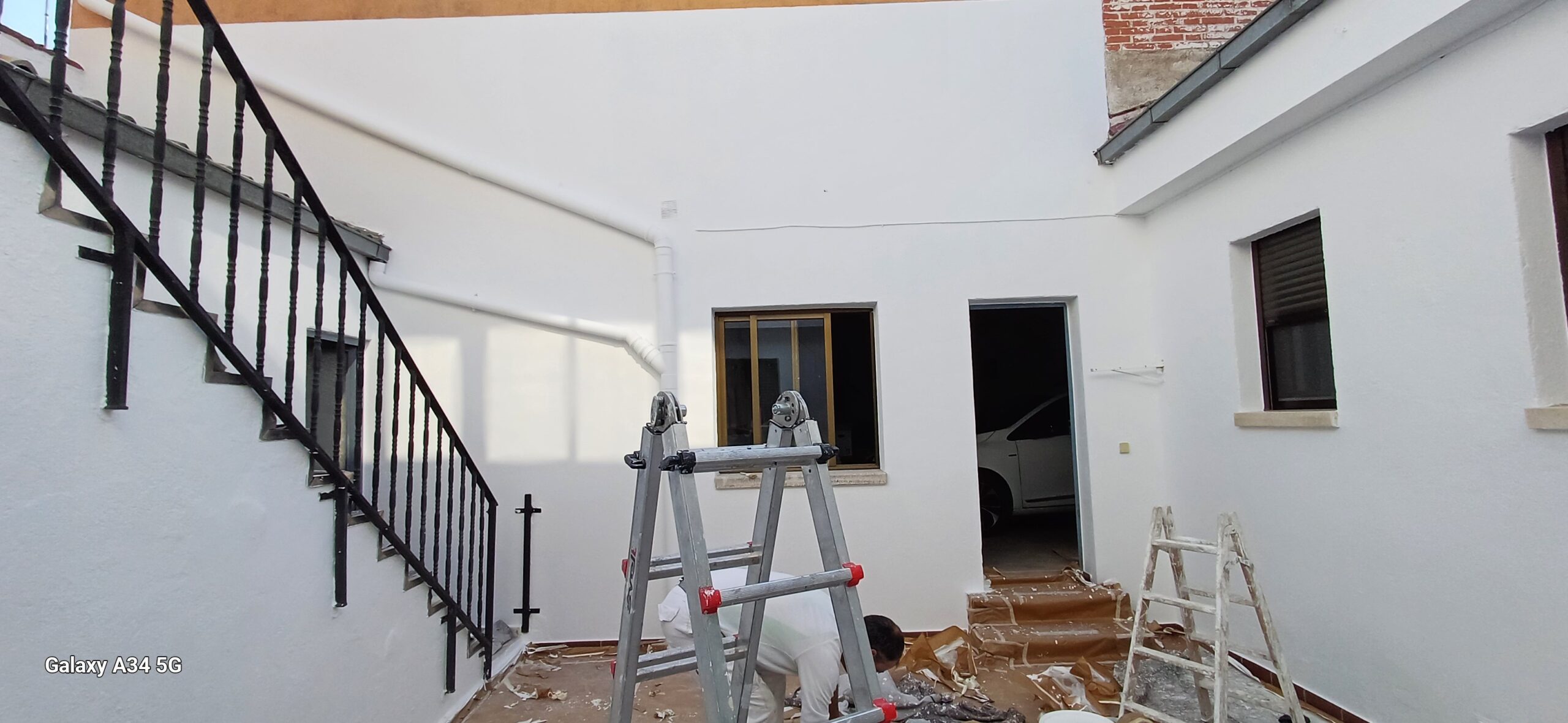 Pintando patio interior